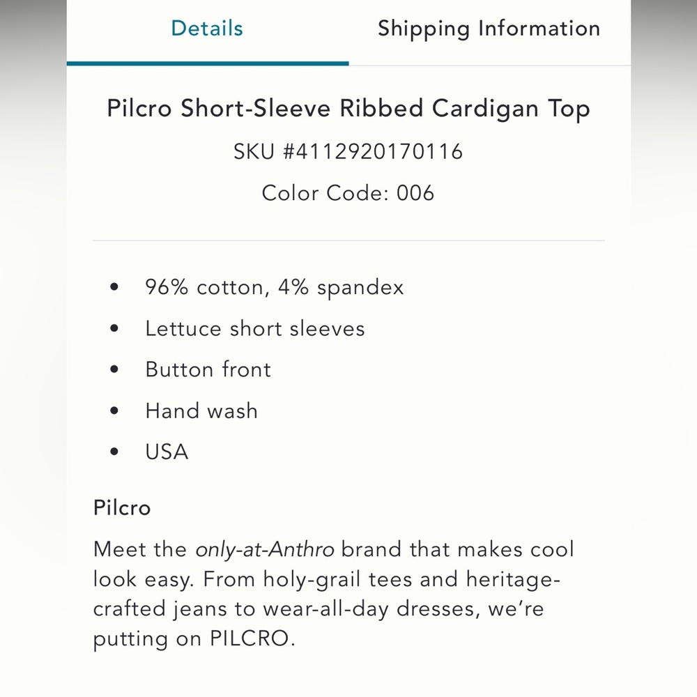 New Anthropologie Pilcro Tee - Picture 6 of 12
